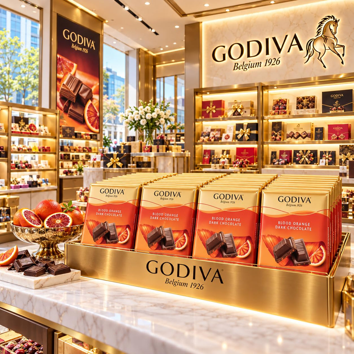 GODIVA SIGNATURE BAR 60G BLOOD ORANGE