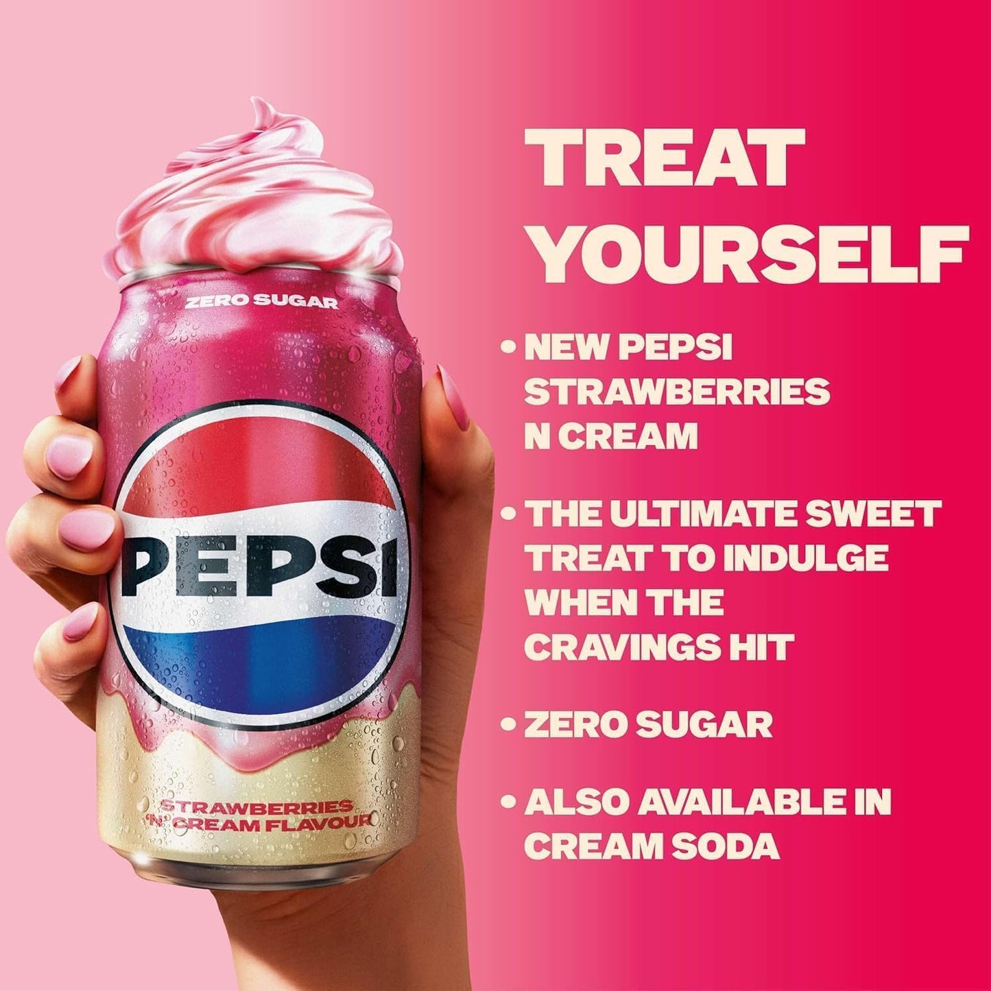 Pepsi Strawberries n Cream 330 ML