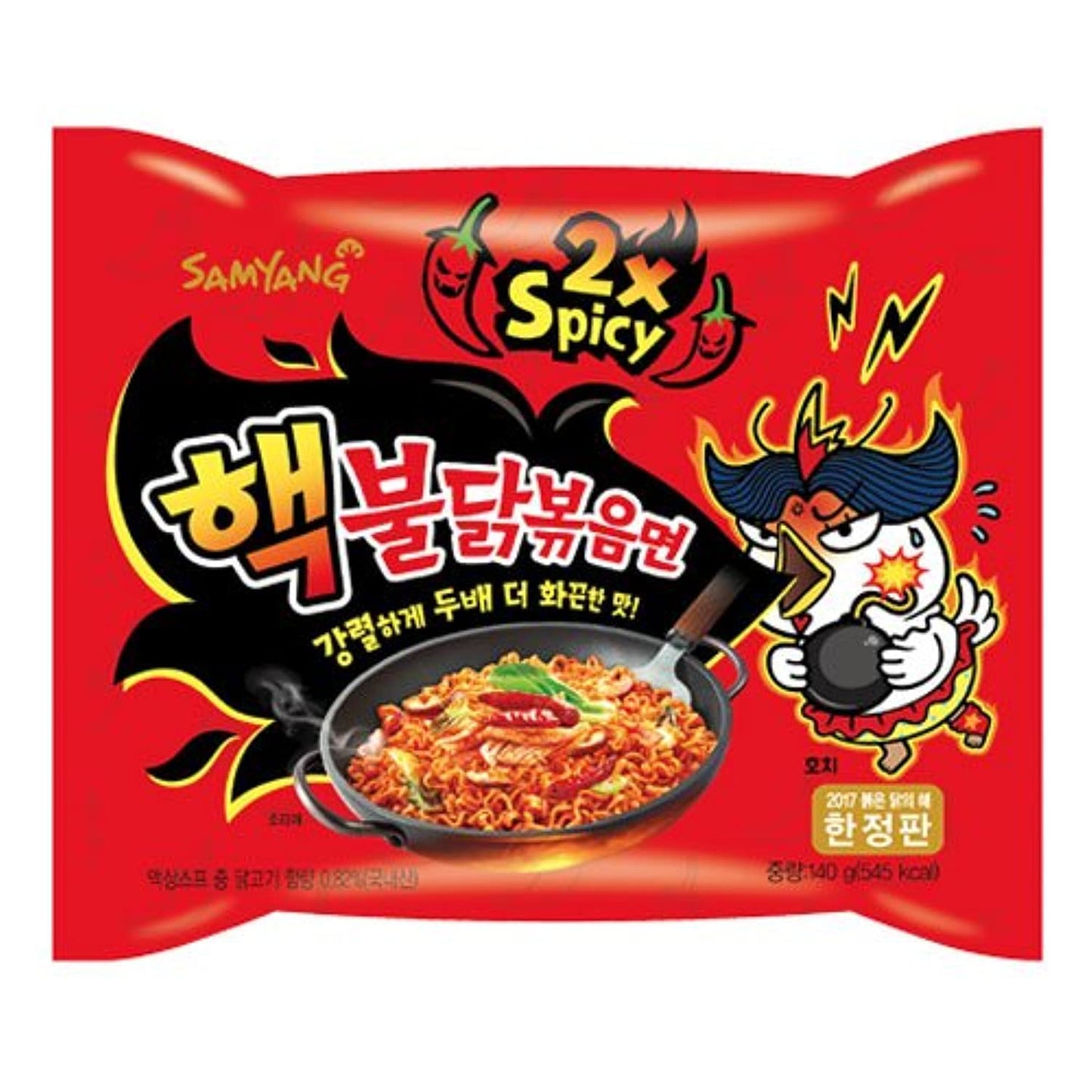 Buldak 2X Hot Chicken Noodles 140G
