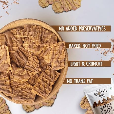 Waffle Mill Milk Choco Drizzle chips 80gm