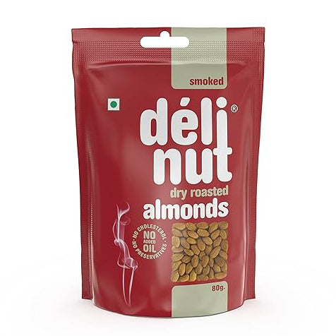 DELINUT SMOKED ALMONDS 80G