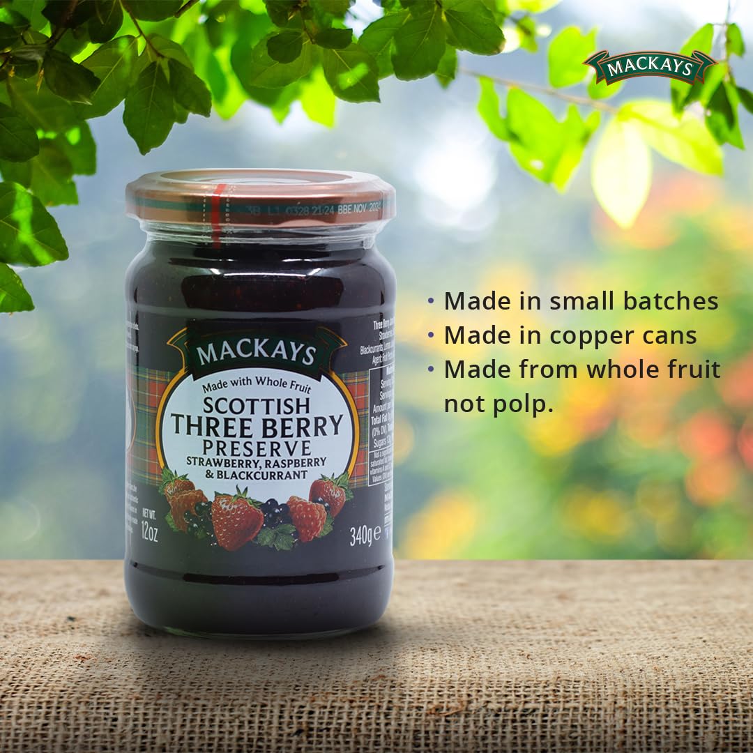 Mackays Scottish Three Berry Preserve 340gm