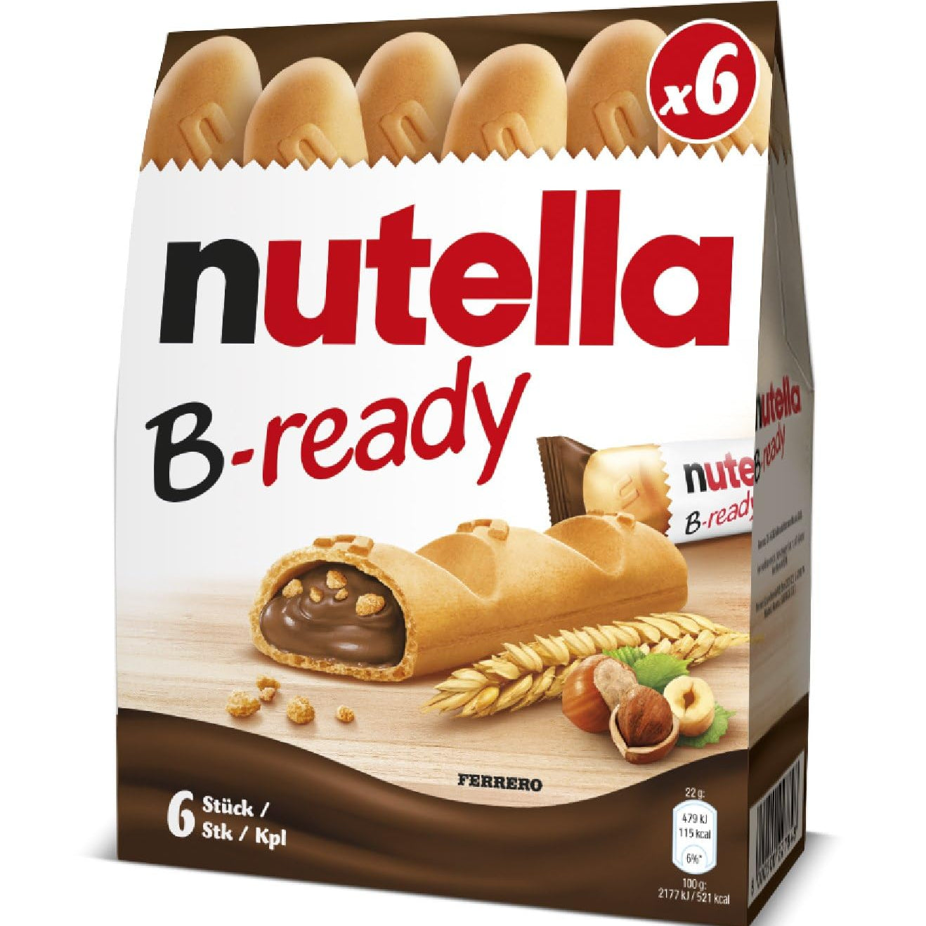 Nutella B ready 6 piece Box