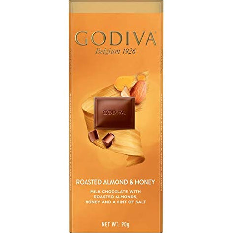 Godiva Signature Almond & Honey Milk chocolate  90g  ( 8 mini bars)