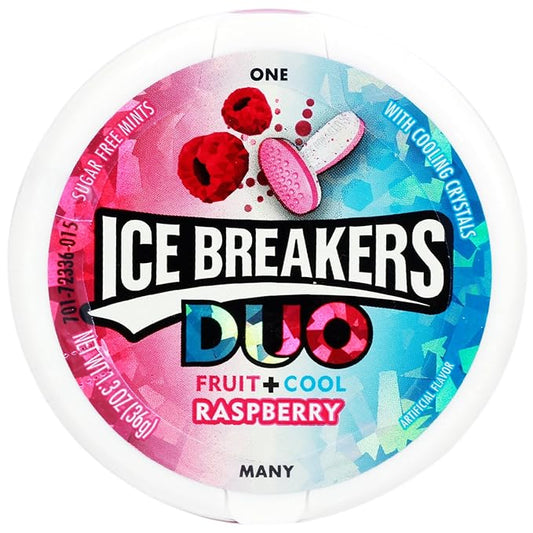 ICE BREAKER DUO FRUIT COOL MINTS RASPEBERRY