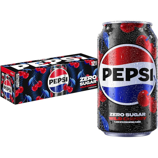 PEPSI ZERO SUGAR WILD CHERRY 355ML