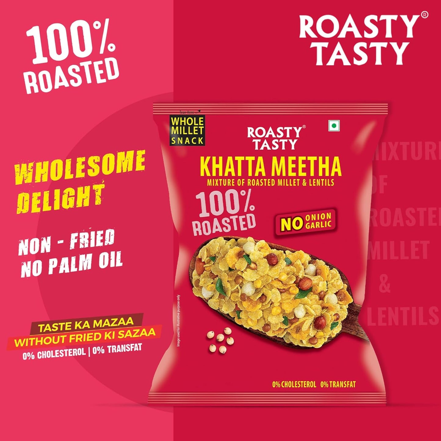 Roasty Tasty Millet Mixture Khatta Meetha 150G