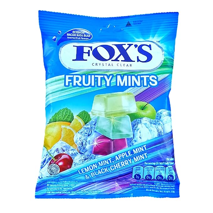 FOX FRUITY MINTS CANDY 90G