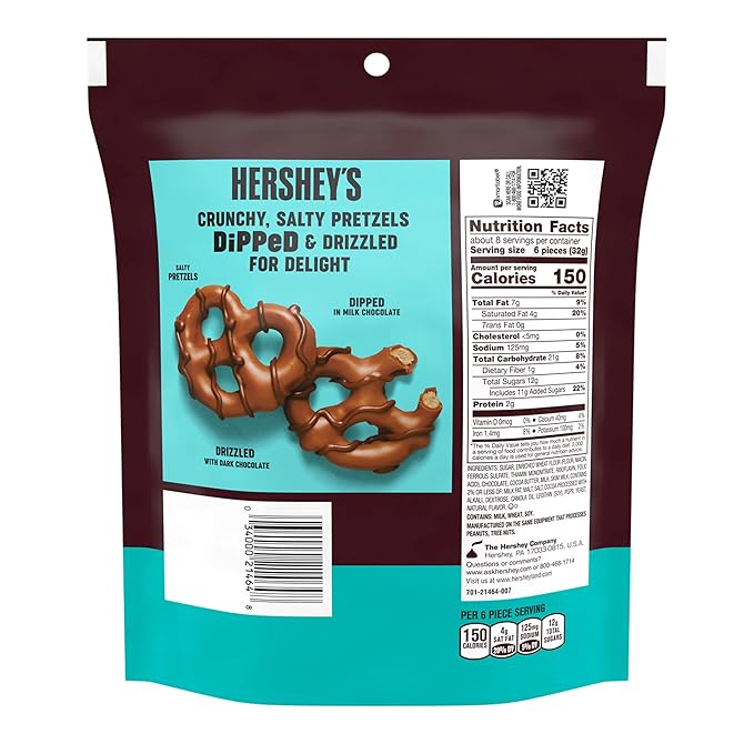 Hersheys Dipped pretzels Milk and Dark chocolate