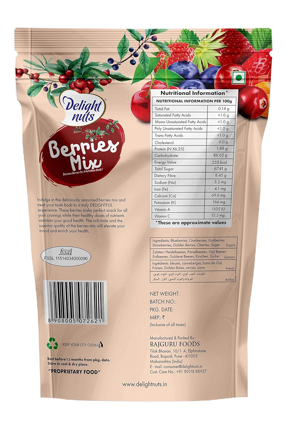 Delight Nuts Berries Mix 200G