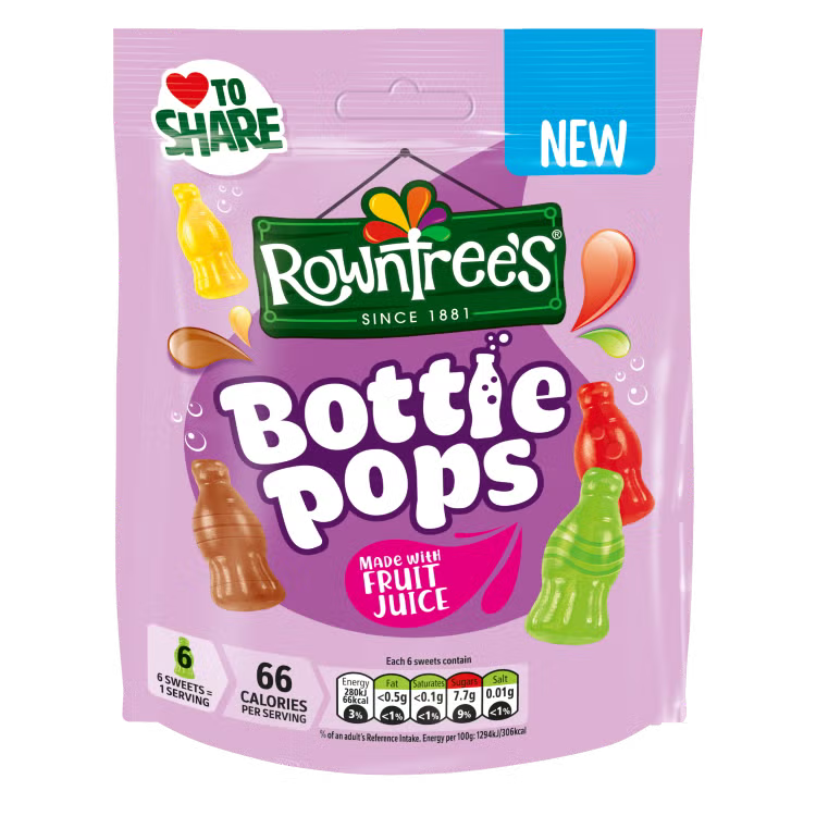 Rowntrees Bottle Pops 115G
