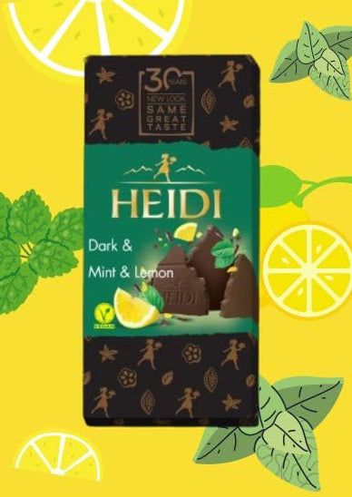Heidi Dark & Lemon & Mint Chocolate 80g