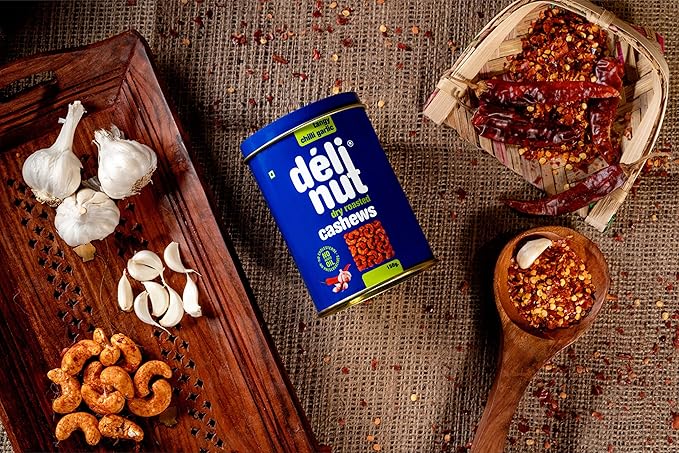 DELINUT TANGY CHILLI CASHEWS 80G
