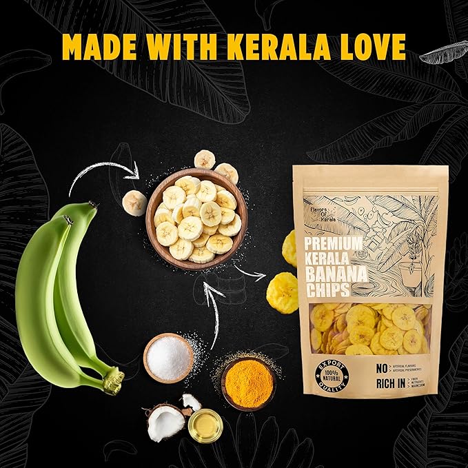 Flavours Of Kerala BANANA CHIPS SALTED-200G