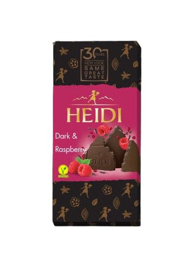 Heidi Dark & Raspberry chocolate 80g