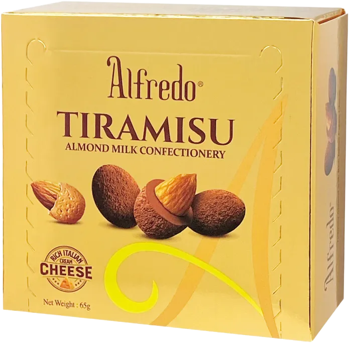 ALFREDO TIRAMISU ALMOND MILK CHOCOLATE 65GM