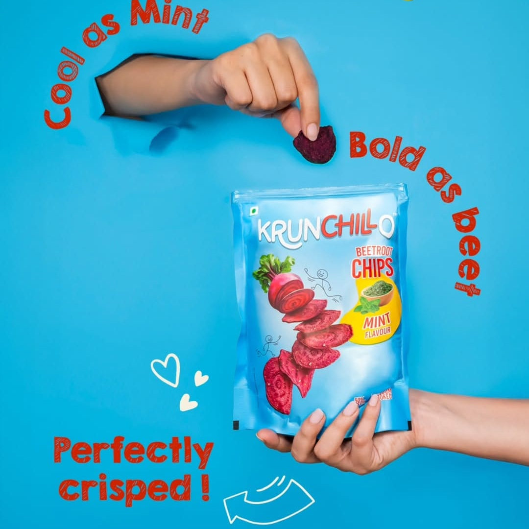 Krunchillo Beetroot Chips Mint 25G