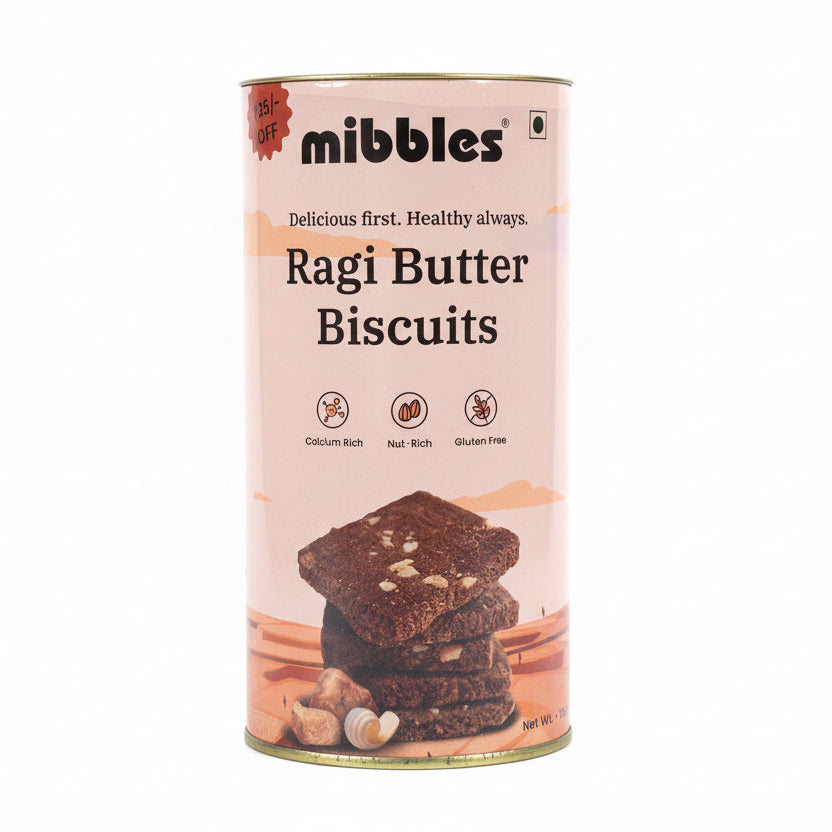 Mibbles Ragi Butter Biscuits