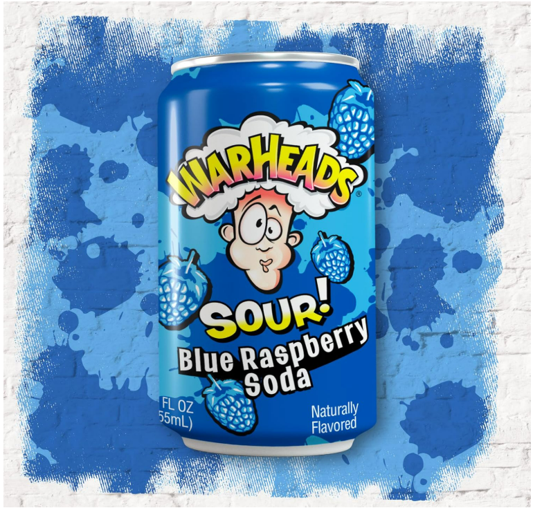 Warheads Blue Raspberry Soda
