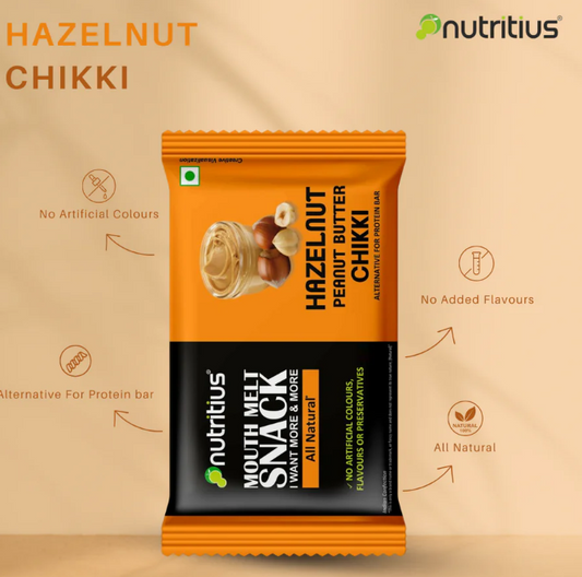 Nutritius Hazelnut Peanut Butter Chikki