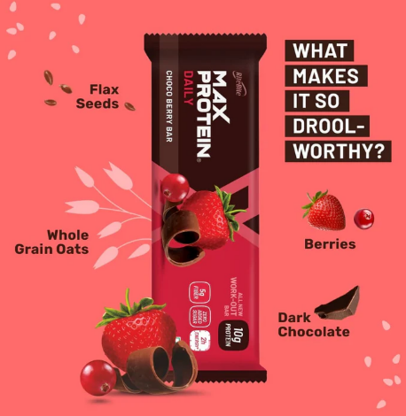 Max Protein Choco Berry Bar 50G