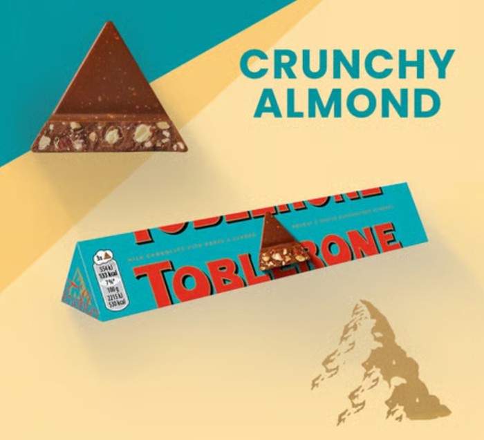Toblerone Crunchy Almond Chocolate 100G