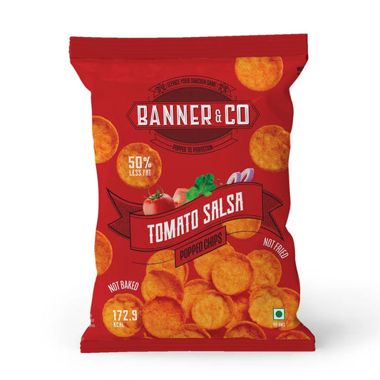 Banner Co Tomato Salsa Popped Potato Chips 40G