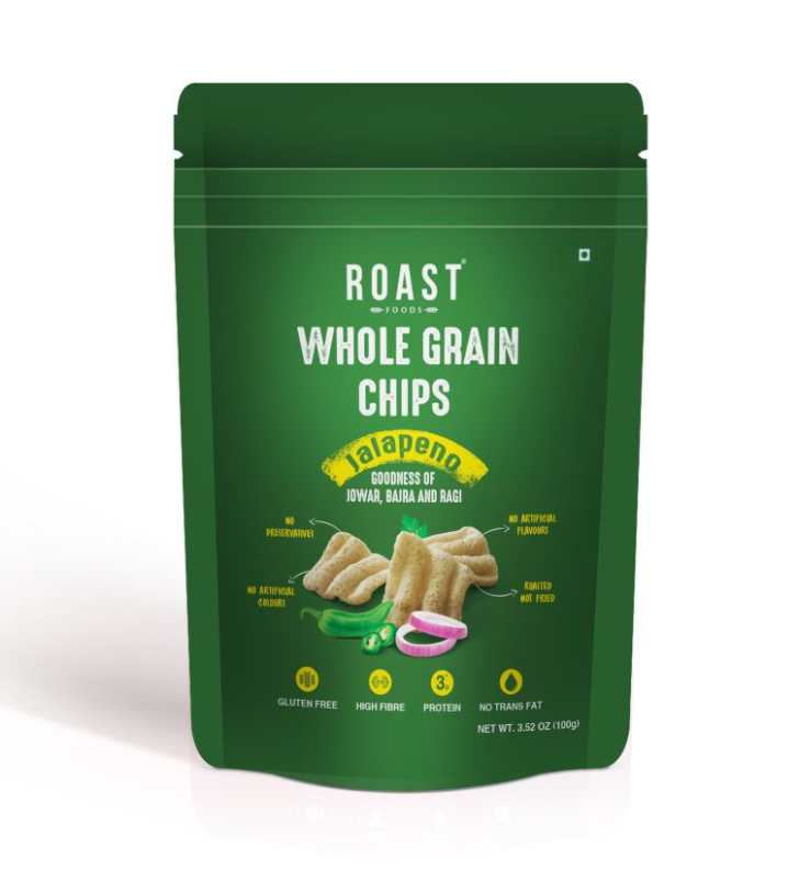 Roast Wholegrain CHIPS JALAPENO 100 gm