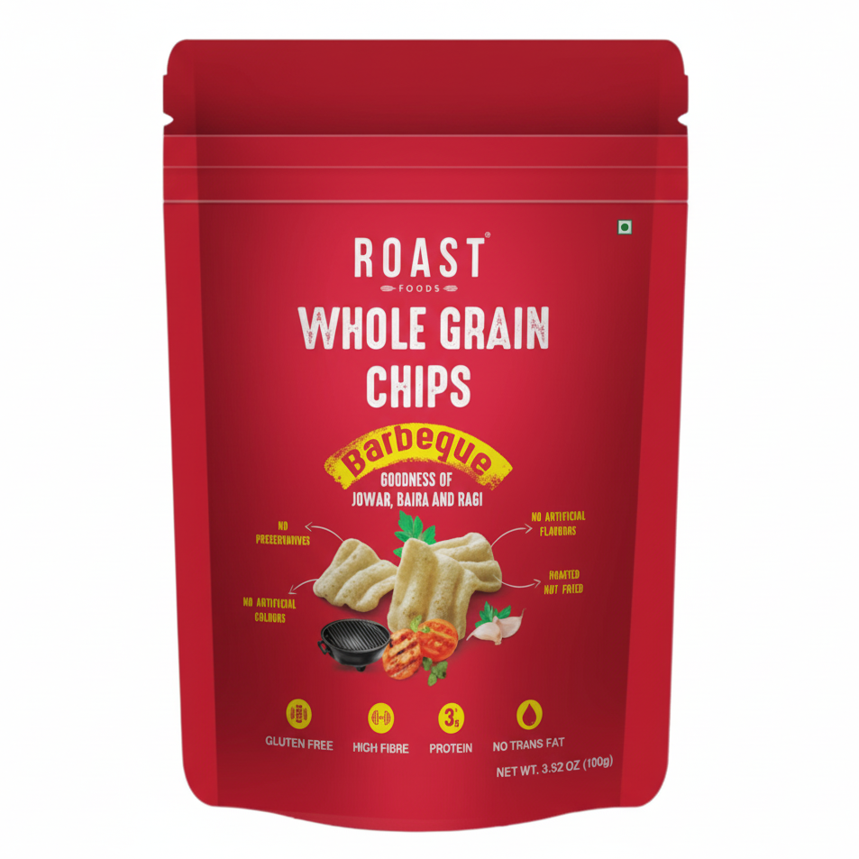 Roast Whole Grain Chips  Barbeque(Ragi Bajra Jowar)