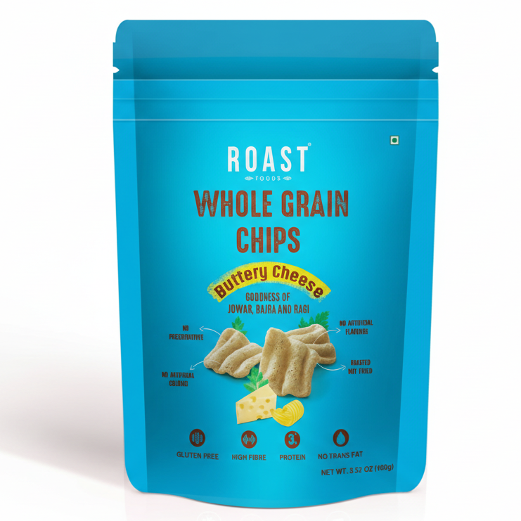 Roast Whole Grain Chips Buttery Cheese(Ragi Bajra Jowar)