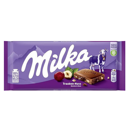 Milka Raisins & Nuts 90G
