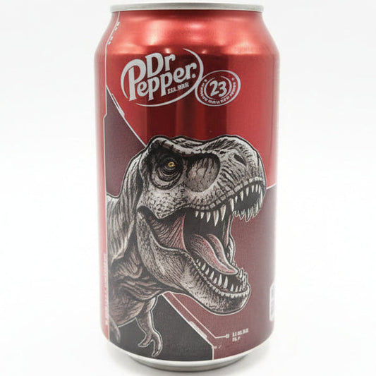 DR PEPPER CAN MOSASAURUS 355ML