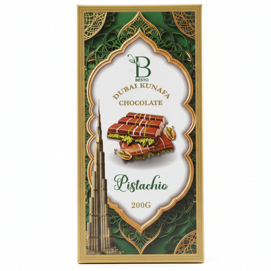 BESTO PISTACHIO DUBAI KUNAFA BAR 200GM