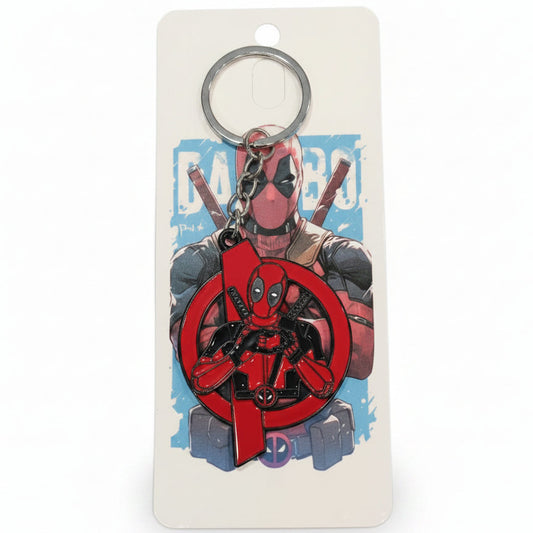 Deadpool Rotating Metal Keychain