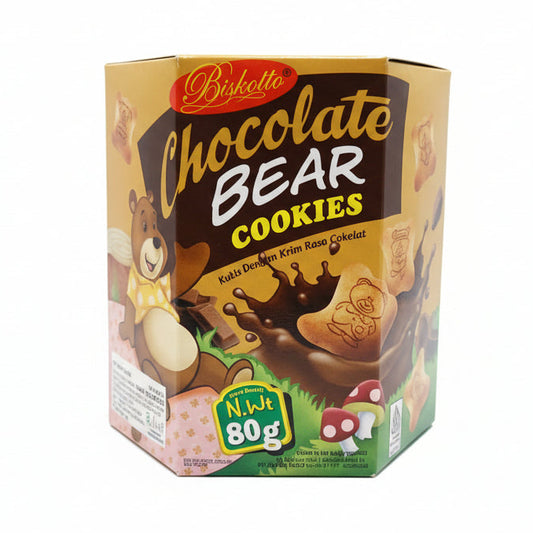 BISKITOP BEAR COOKIES STRAWBERRY 80g