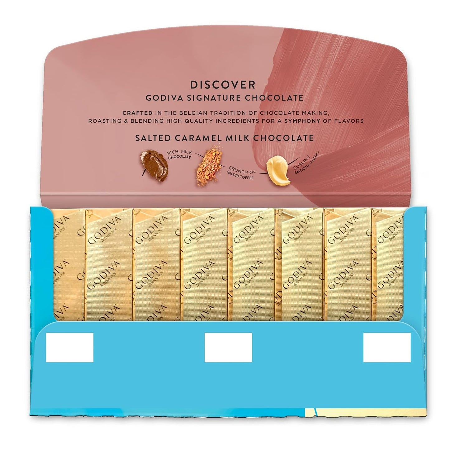 Godiva Salted Caramel Milk Chocolate 90 G(8 mini bars)
