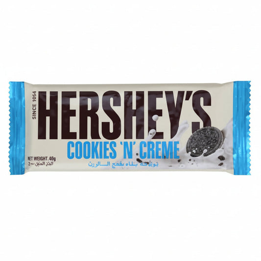 HERSHEYS COOKIES CHOCOLATE BAR 40G