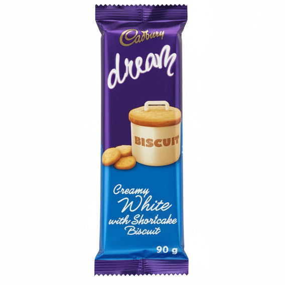 Cadbury Creamy white with shortcake biscuit