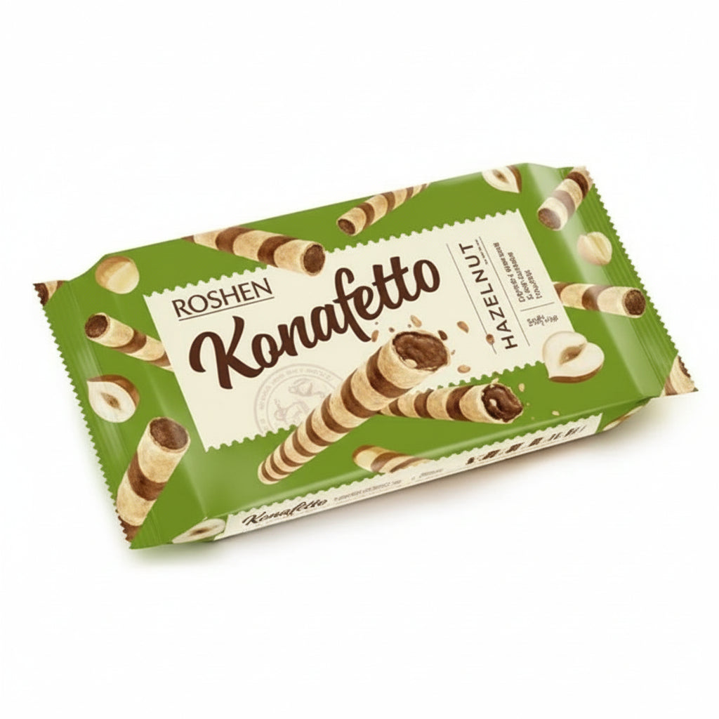 Roshen Konafetto Hazelnut Wafer Rolls