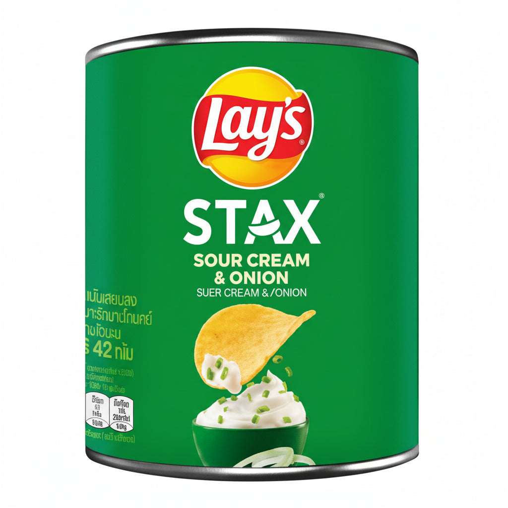 Lays stax Cream and onion 42G