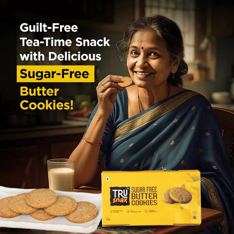 Trusnax sugar free butter cookies 120G