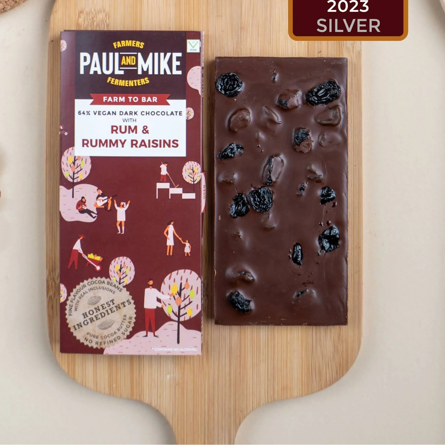 Paul & Mike Rum Rummy Raisins Chocolate