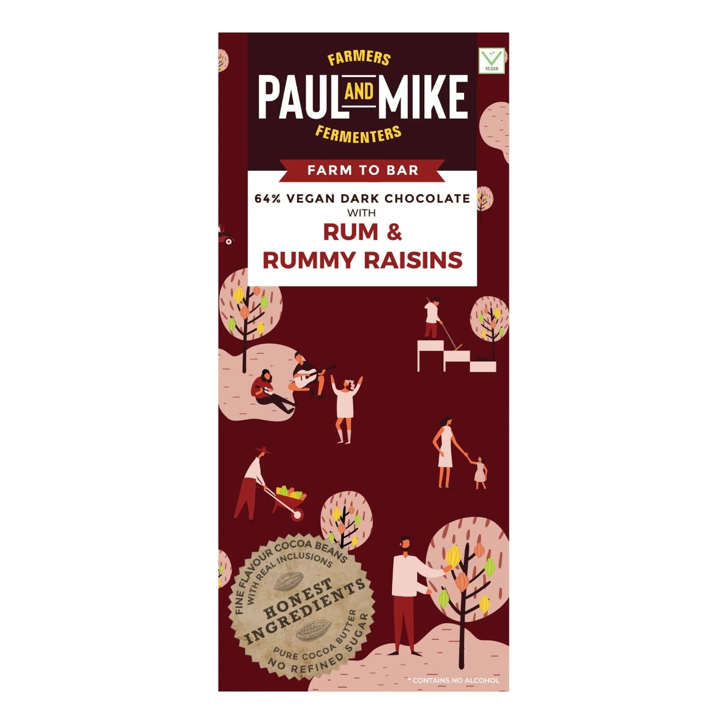 Paul & Mike Rum Rummy Raisins Chocolate