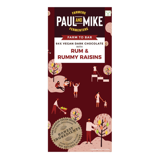 Paul & Mike Rum Rummy Raisins Chocolate