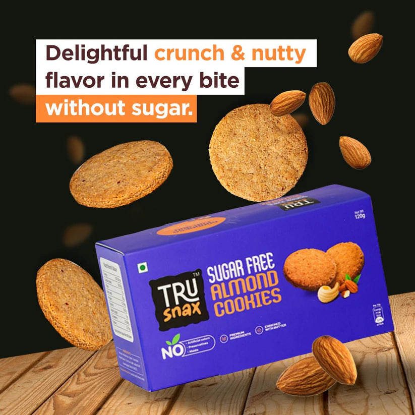 Trusnax Sugarfree almond cookies 120g