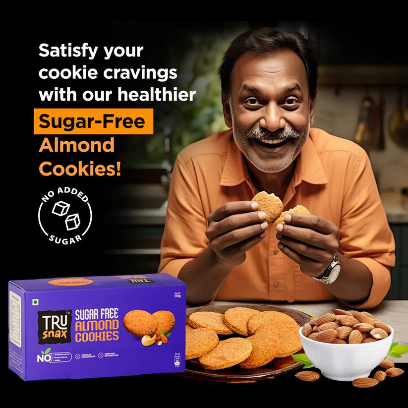 Trusnax Sugarfree almond cookies 120g