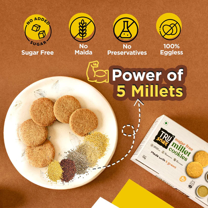 Trusnax Sugar free millet cookies 120g